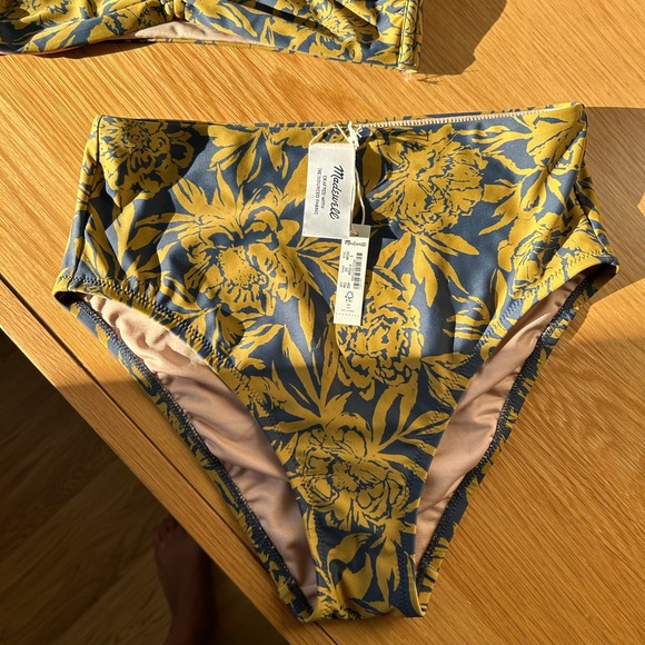 Madewell Cinched Halter Bikini High Waisted bottom Size Small - Picture 2 of 6